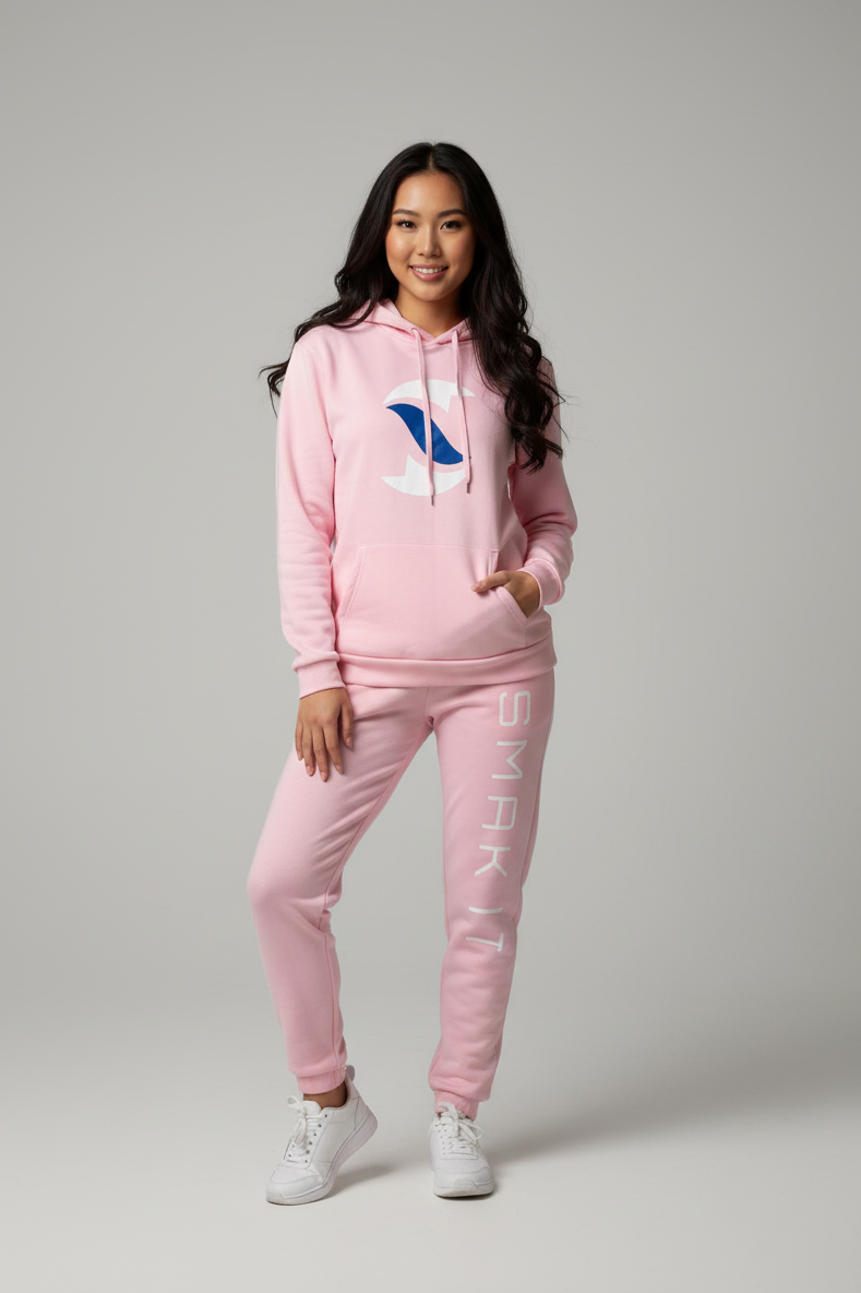 Hoodie and Sweatpants Set - Pink