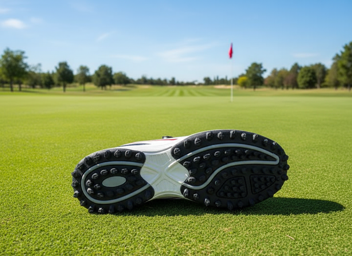 SIGNATURE PRO GOLF BUNDLE (BLACK W/RED WHITE & B LUE SHOES)